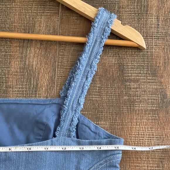 ALEXIS Judith Linen & Cotton Ruffled Mini Dress Fit & Flare Size Large - Picture 7 of 10